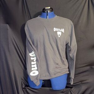 Long-Sleeve Graphic Shirt - Charcoal Gray ouija